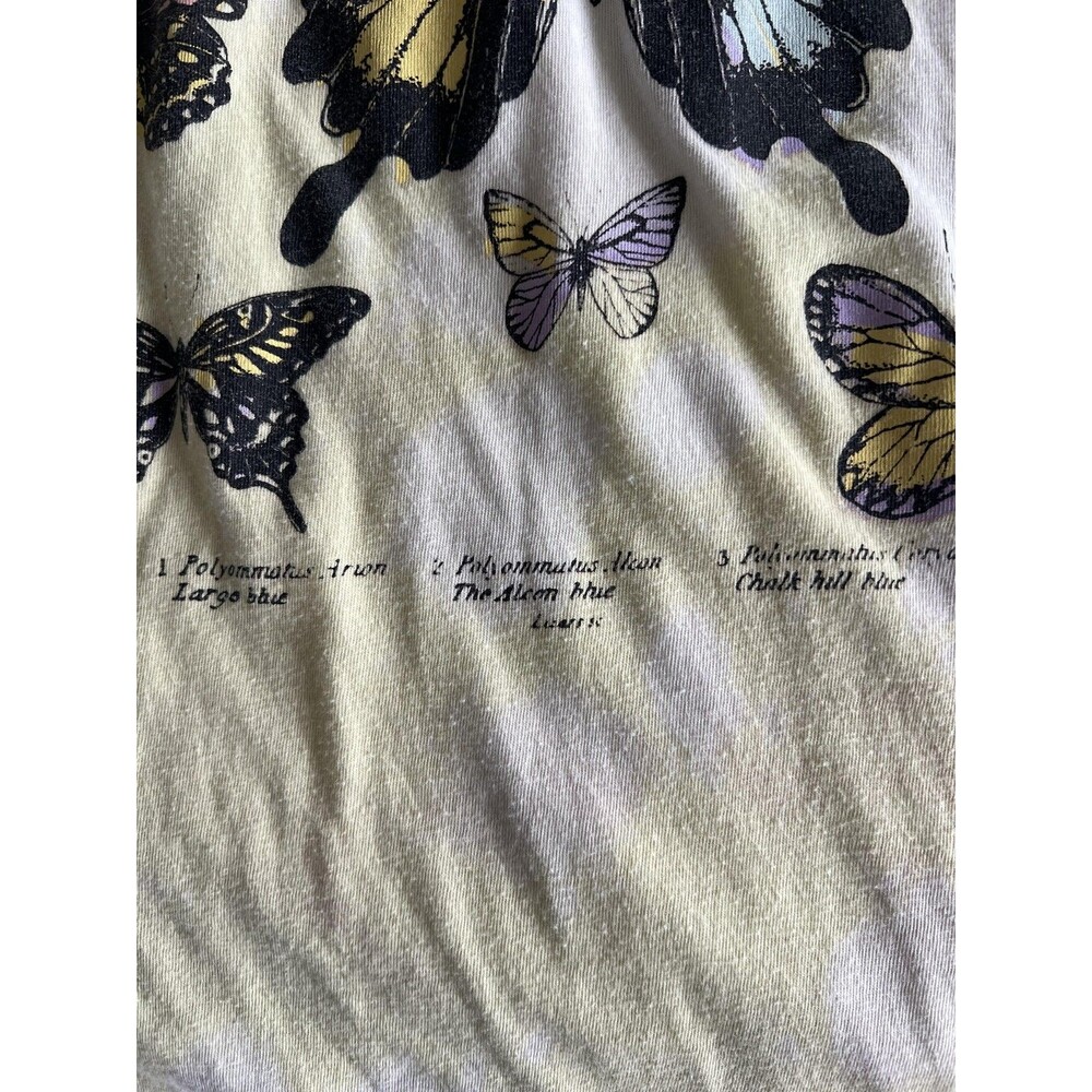No Boundaries Daydreamer Butterfly Shirt Womens Large Yellow Tie Dye Graphic - Picture 10 of 10